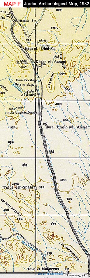 Jordan Archaeological Map, 1982