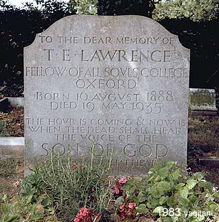 T. E. Lawrence's gravestone [1983]